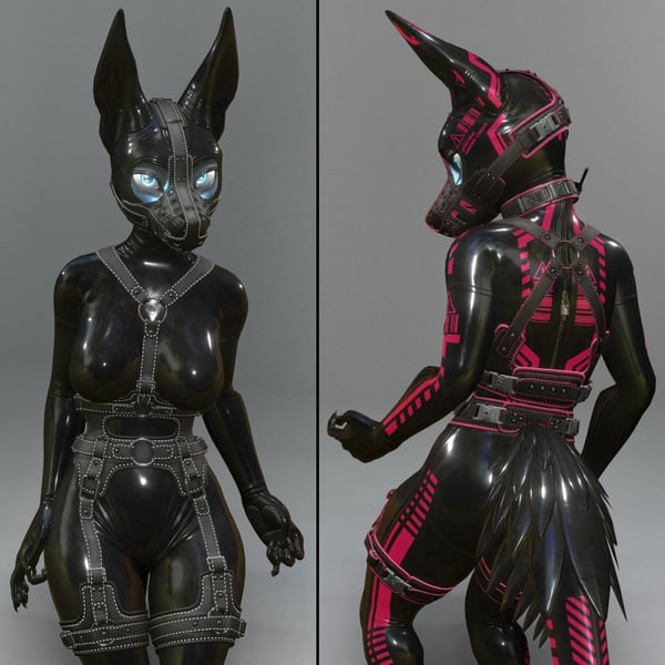 Kudalyn (Jex, Avian & Dragon) Leather Harness