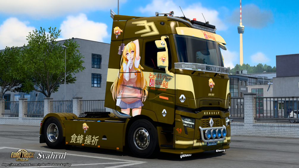 [ETS2] Renault T Shokuhou Misaki | Toaru Kagaku no Railgun T Skin by Syahrul Itasha Truckstyling 痛トラック
