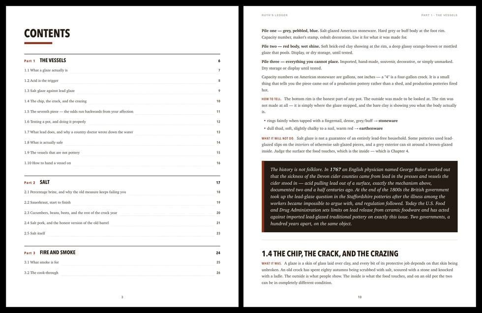 Contents and a chapter page