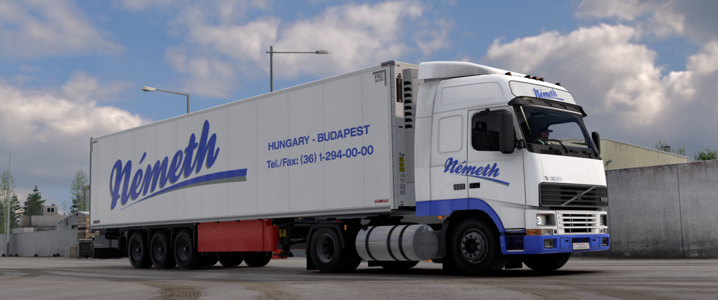 Nemeth skin combo for Volvo FH12 by Krille and Schmitz S.KO Cool dlc. ETS2 by ANGYALFOLDI