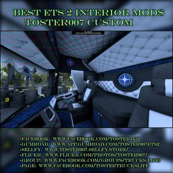 Interior Scania S/R Next Gen BLUE ETS 2 #46 by Toster007
