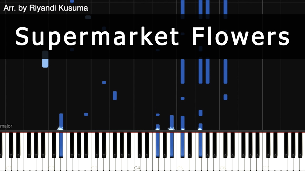 Ed Sheeran Supermarket Flowers (MIDI & Synthesia)