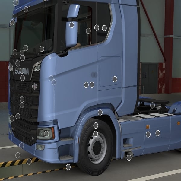 ˇ [han tuning part] Scania NG doors with integrated door handle by WC007 D3SIGN