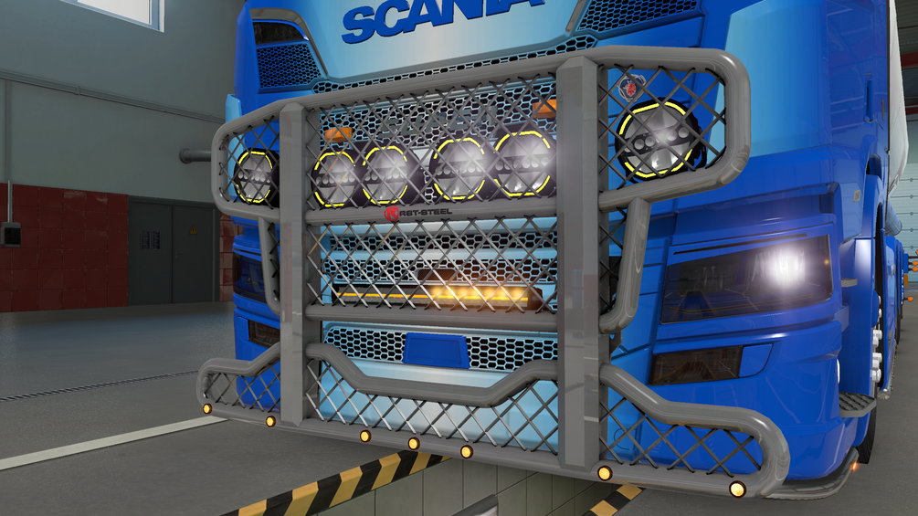 RST Bullbar Freeway for scania s & r [ETS2] by Helvetin Custom Skins