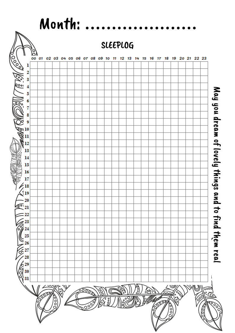 Bullet Journal Coloring Pages