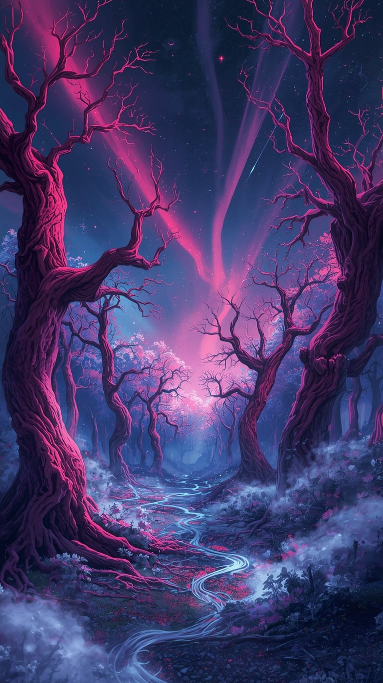 Starlit Forest – Fantasy Night Landscape Prompt Pack thumbnail