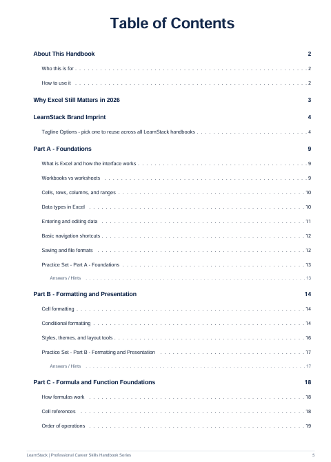 Excel Complete Course 2026 — Beginner to Advanced Career Skills Handbook preview image 9
