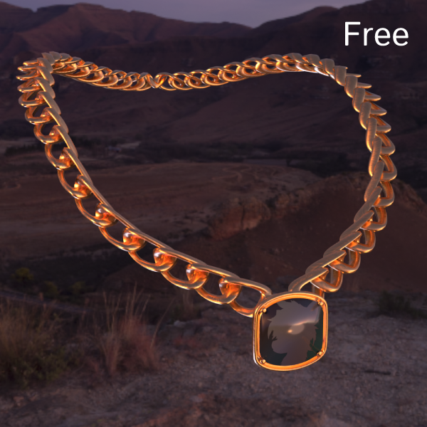 [Vrchat prop] Necklaces with pendant for a personal picture.