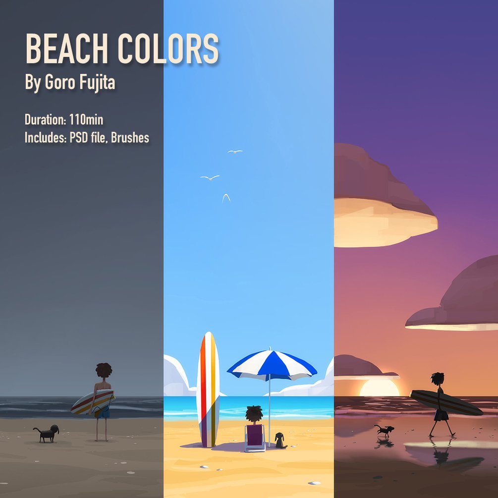 Beach Colors Tutorial Pack