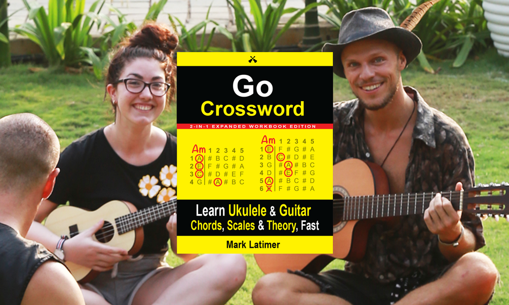 Go Crossword 2in1 Ukulele & Guitar Workbook