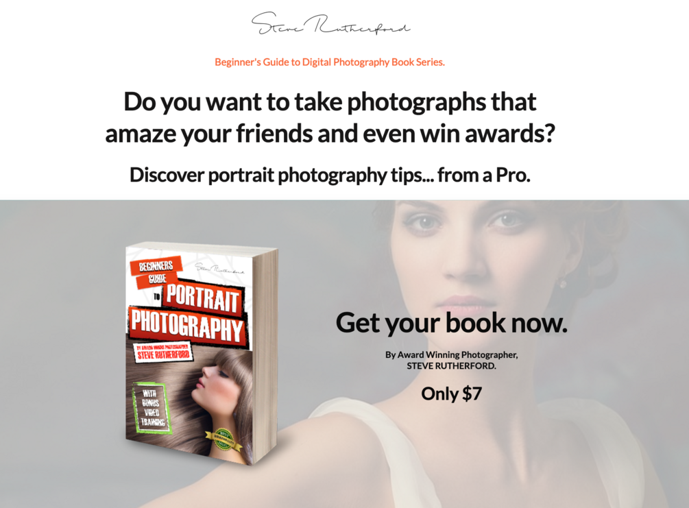 Beginners Guide to Portrait Photography by Steve Rutherford