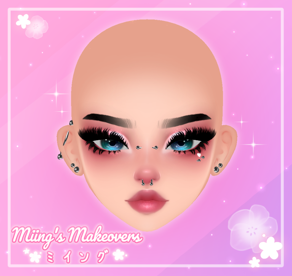 ♡ Venus Berry Blush Baddie Face Textures ♡・VRChat Texture・