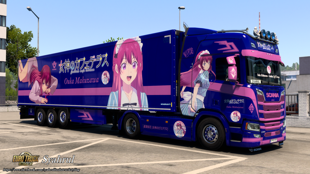 [ETS2] Ouka Makuzawa | Goddess Café Terrace [Combo Skin] by Syahrul Itasha Truckstyling 痛トラック