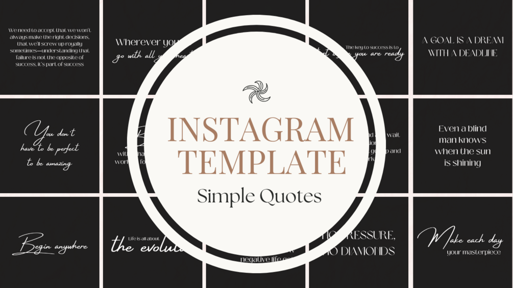 FREE Instagram Quotes Template, Inspirational Template, Motivational