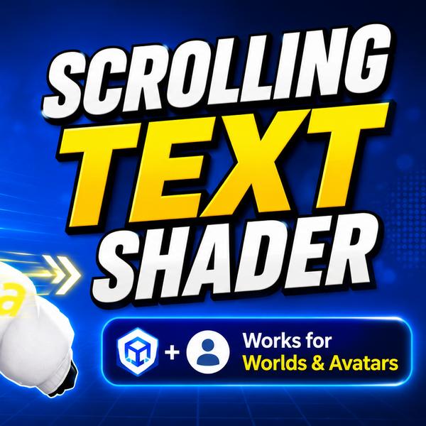 VRChat Scrolling Text & Images Material | Avatars & Worlds preview