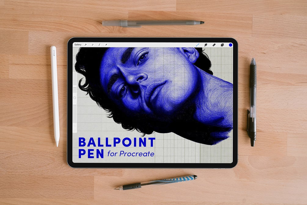 Ballpoint Pen – Free Procreate Brush by sadielewski