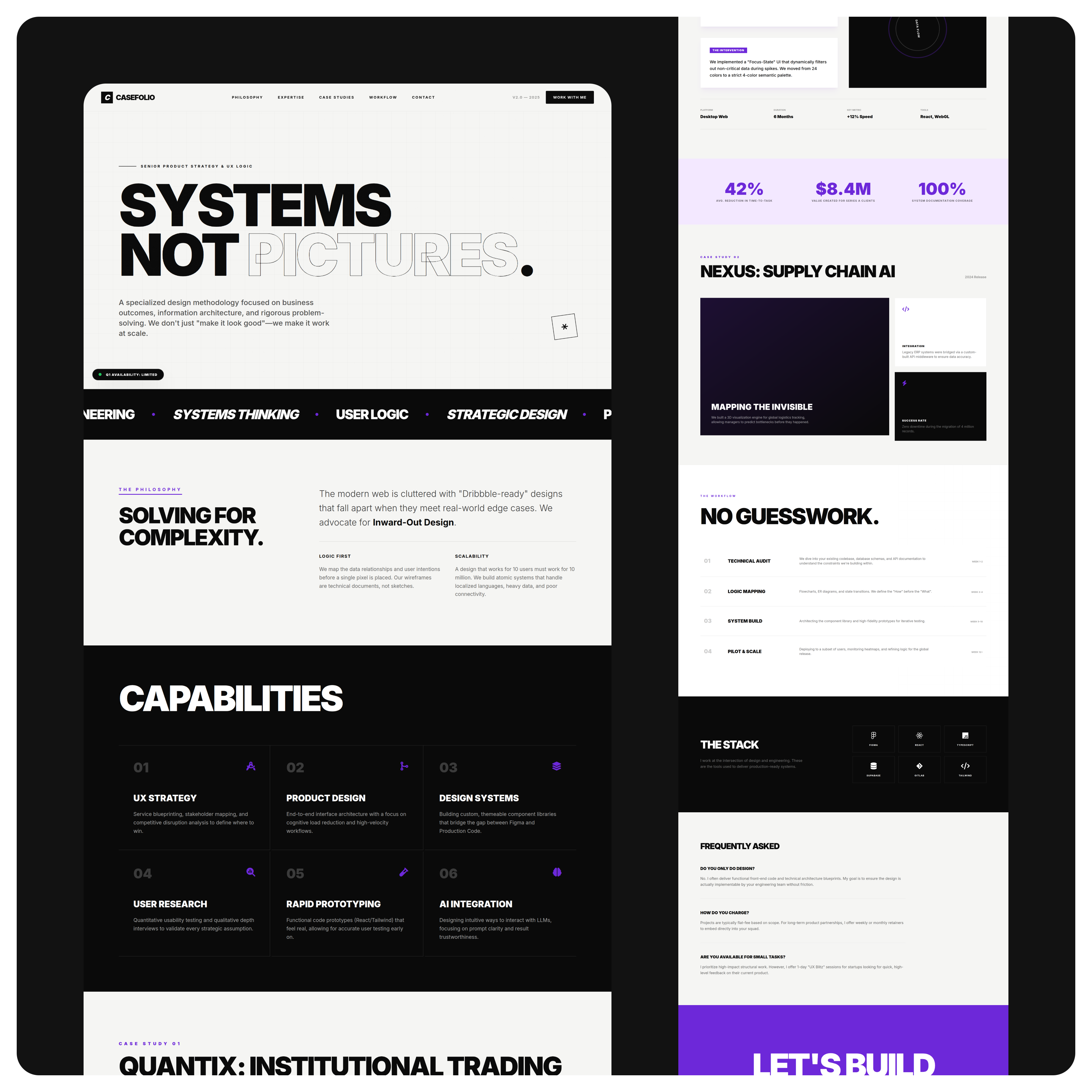 Casefolio Case Study Breakdown Layout