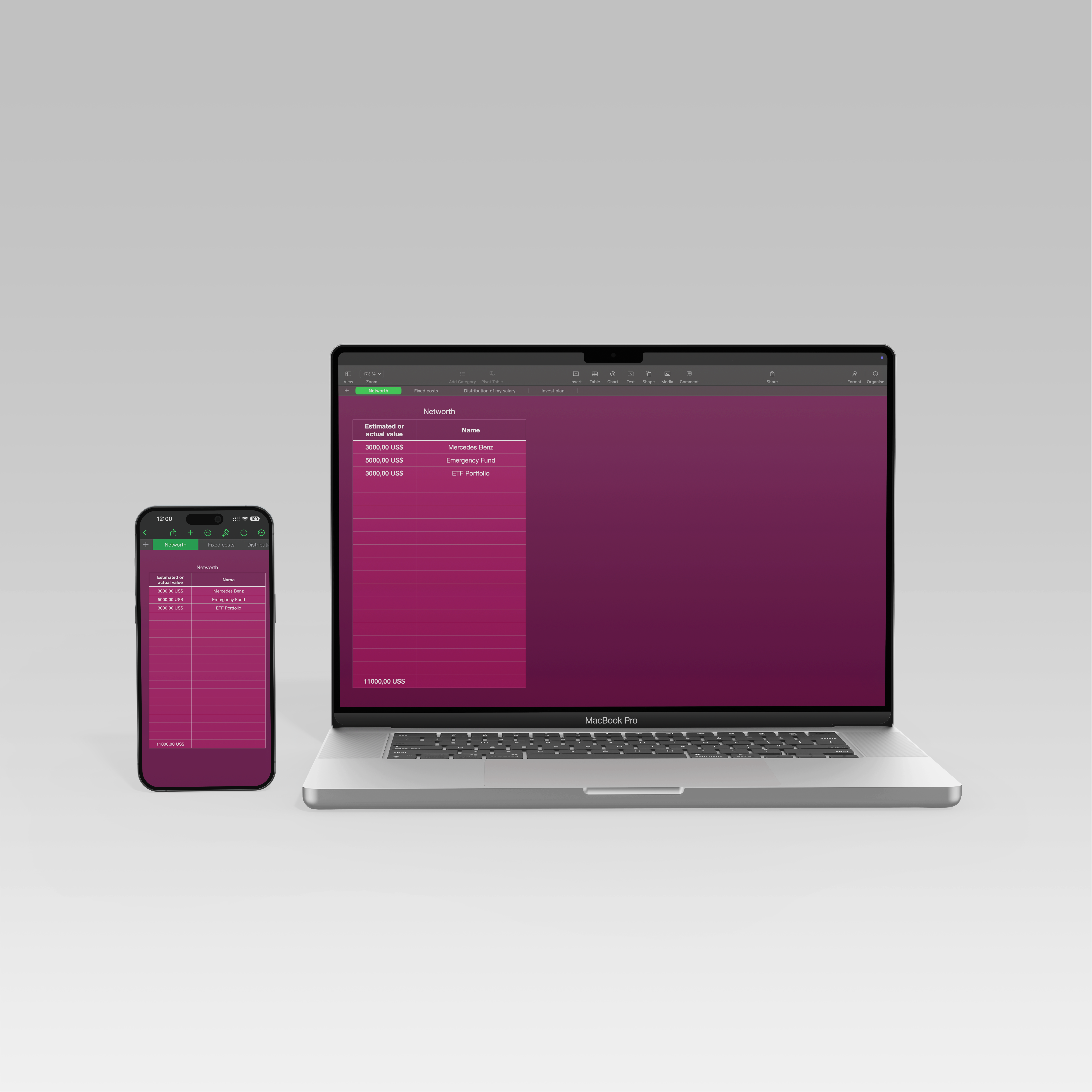 Minimalist Wealth Planner preview