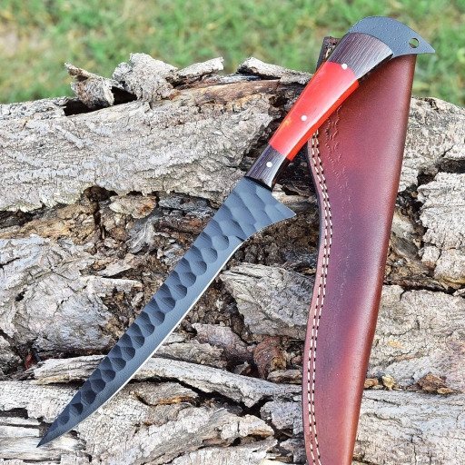damascus hunting knife for outdoor activity
