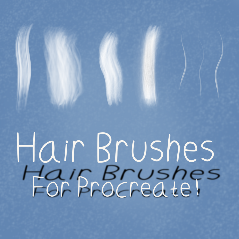 Free Procreate Brush Set Hair