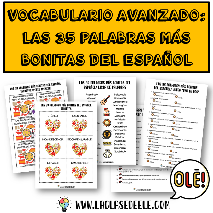 LACLASEDEELE: JUEGOS DE PALABRAS PARA LA CLASE DE ESPAÑOL