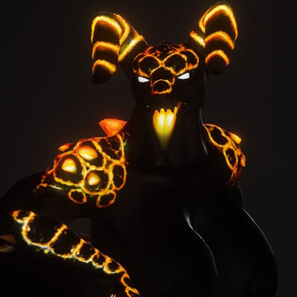 Radioactive Lizzy Deathclaw Decals & Emission