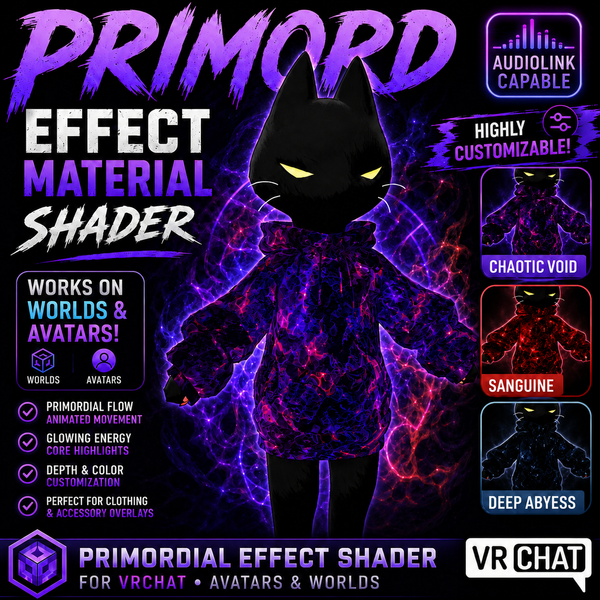 VRChat Primordial Effect Material Shader | Avatar & Worlds preview