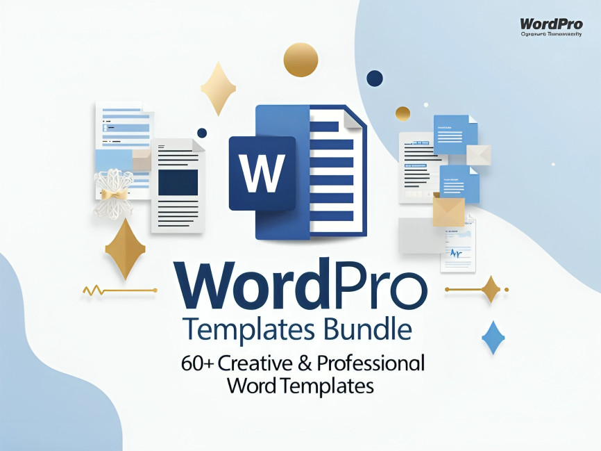 WordPro Templates Bundle: 60+ Creative & Professional Word Templates ...
