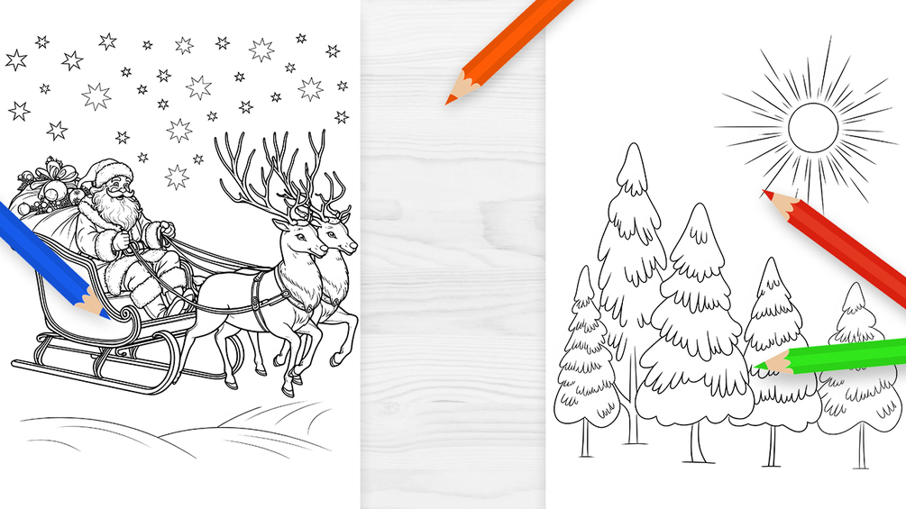 Coloring Pages: Magical Winter Wonderland | 30 Enchanting Winter Scenes ...