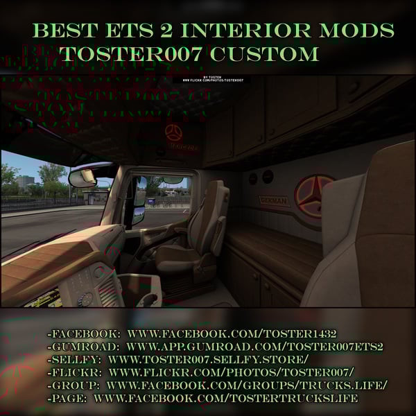 Interior Mercedes MP4 Danish ETS 2 #3 by Toster007
