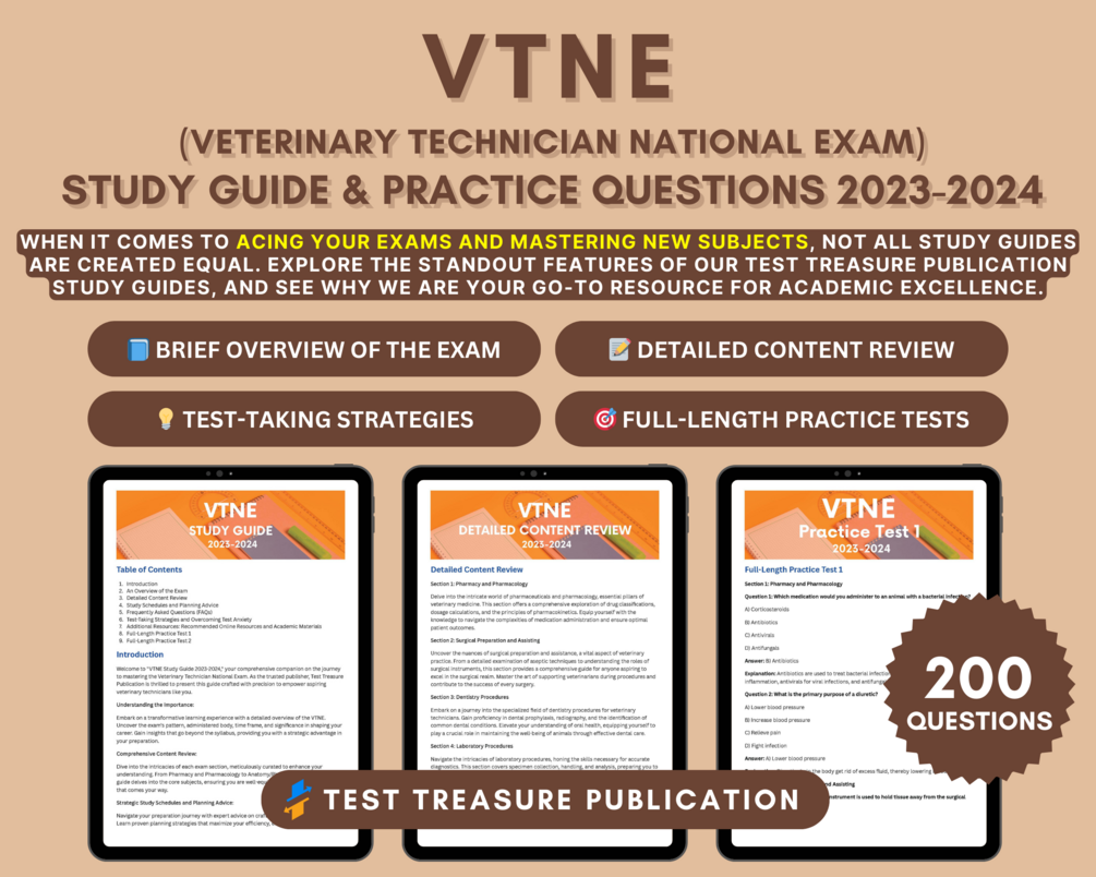 VTNE Exam Study Guide 20232024 InDepth Content Review, and Practice