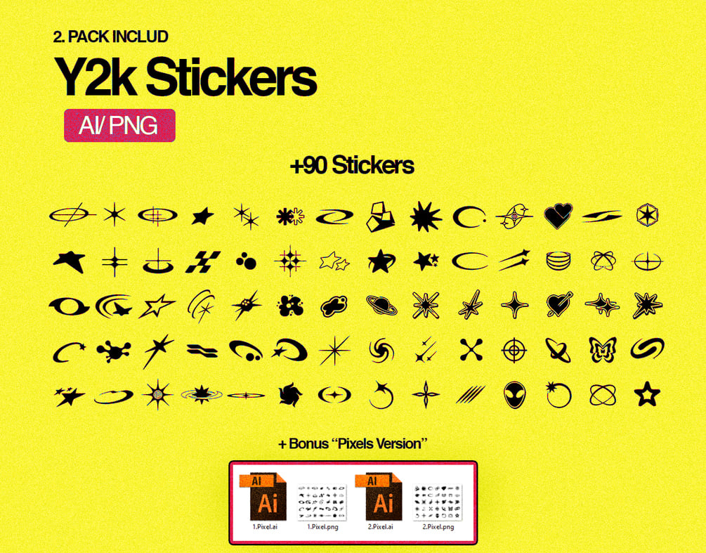 Y2K Sticker Pack