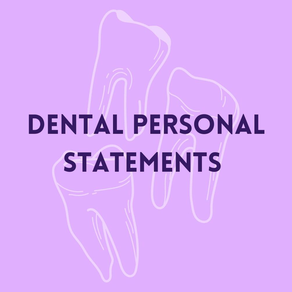 what should a dental personal statement include