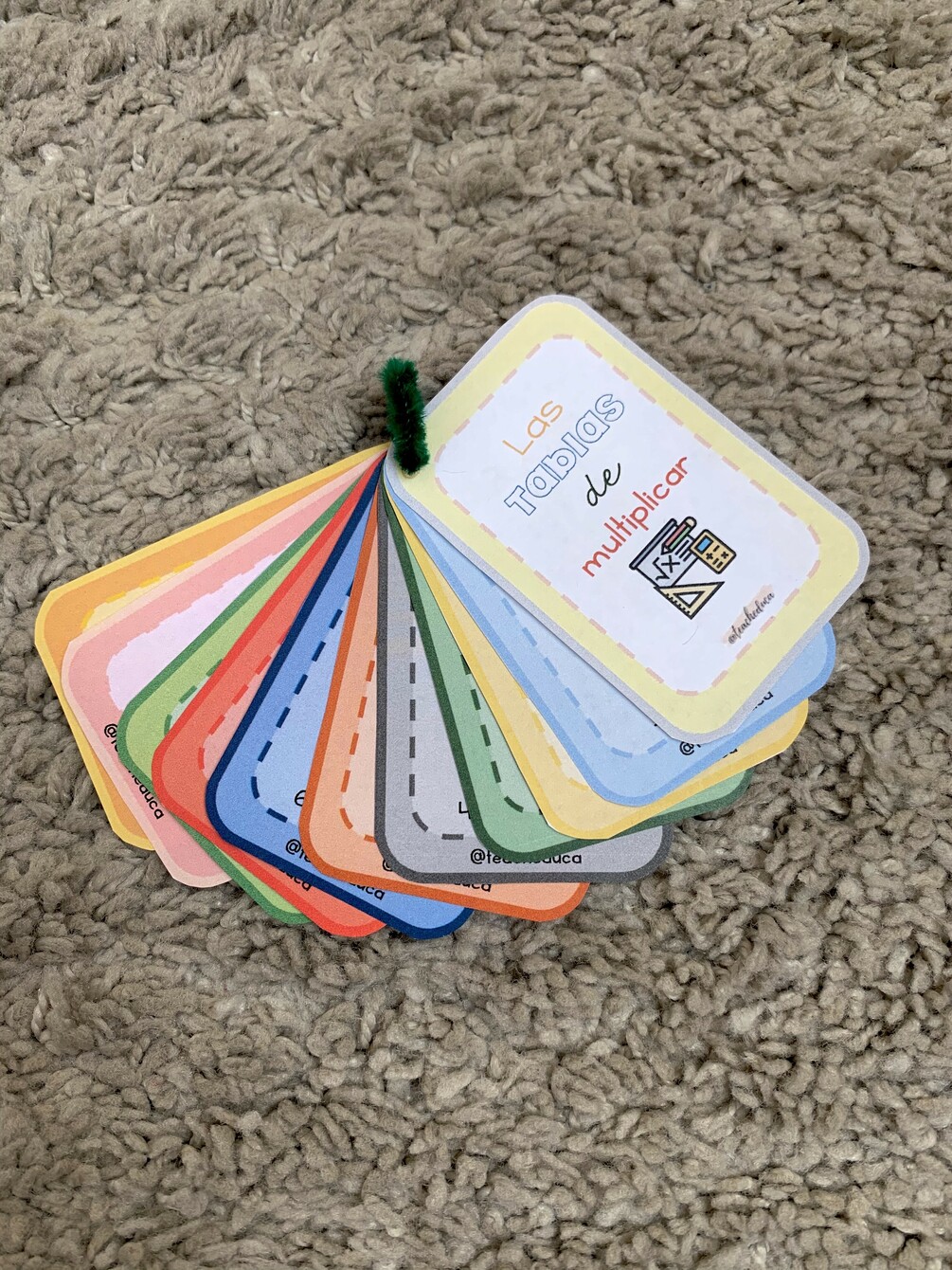 LLAVERO TABLAS DE MULTIPLICAR