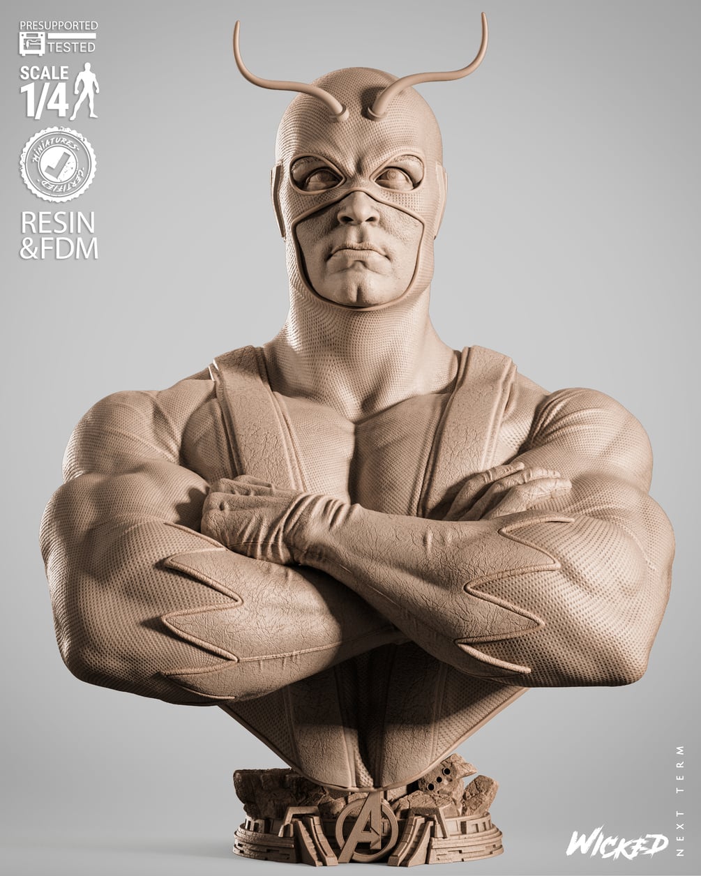 Wicked Marvel October 2025 Term Giant Man Portrait Bust: Tested and ready for 3D printing