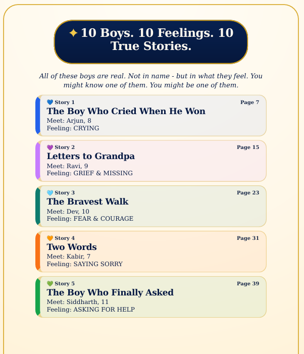 Stories for Boys Who Feel Everything — 10 Emotional Stories for Boys Ages 6–11 preview image 11