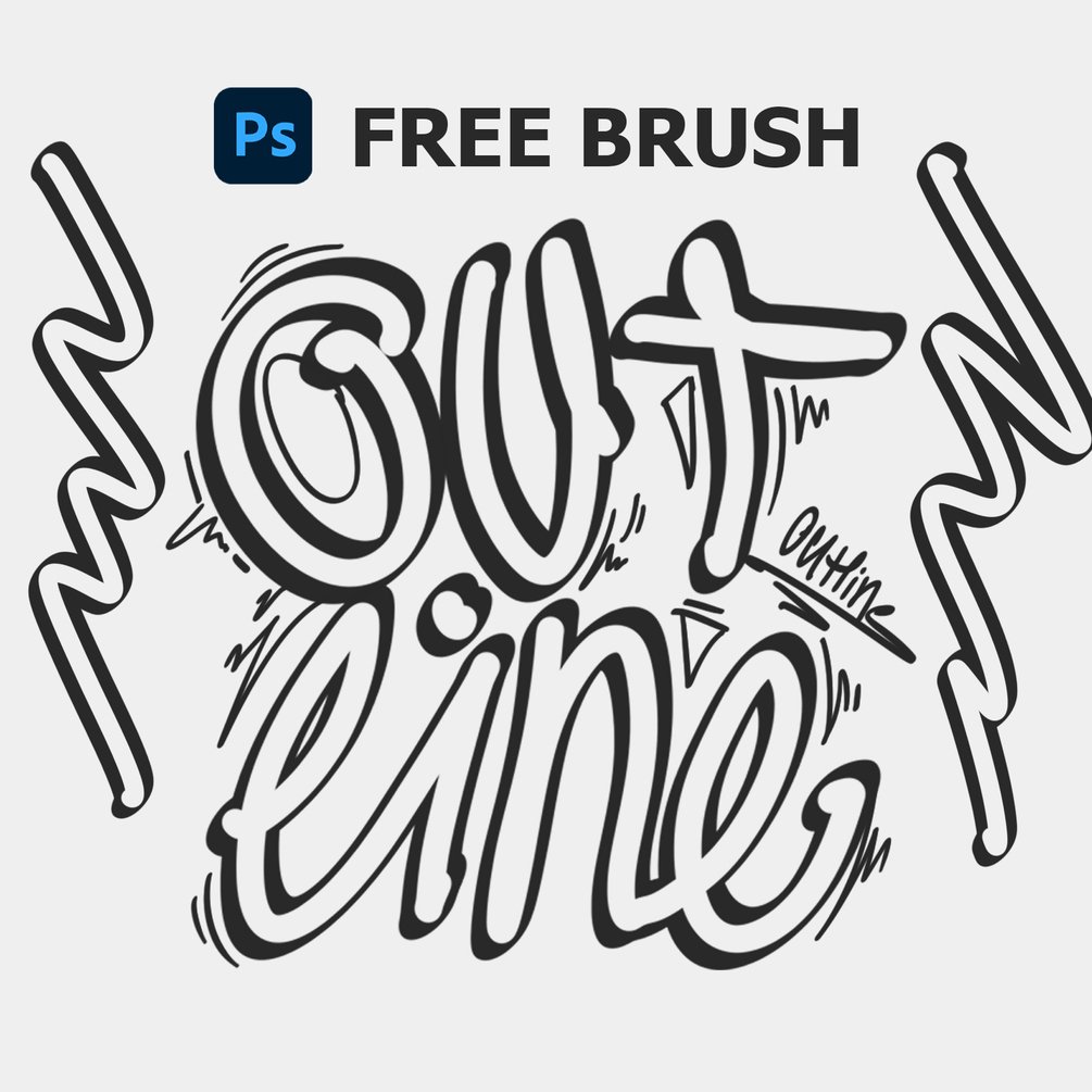 outline brush photoshop download