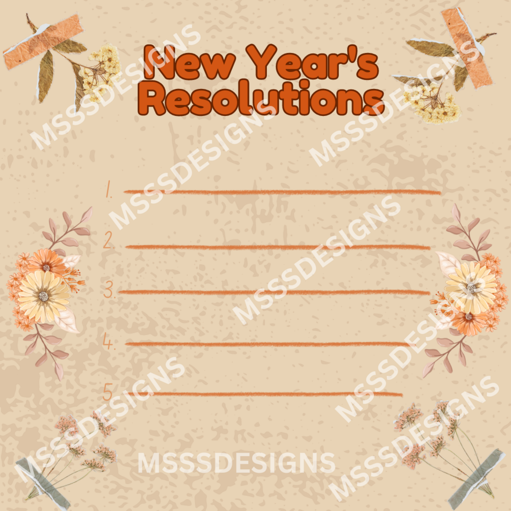 New Year 2025 Goals