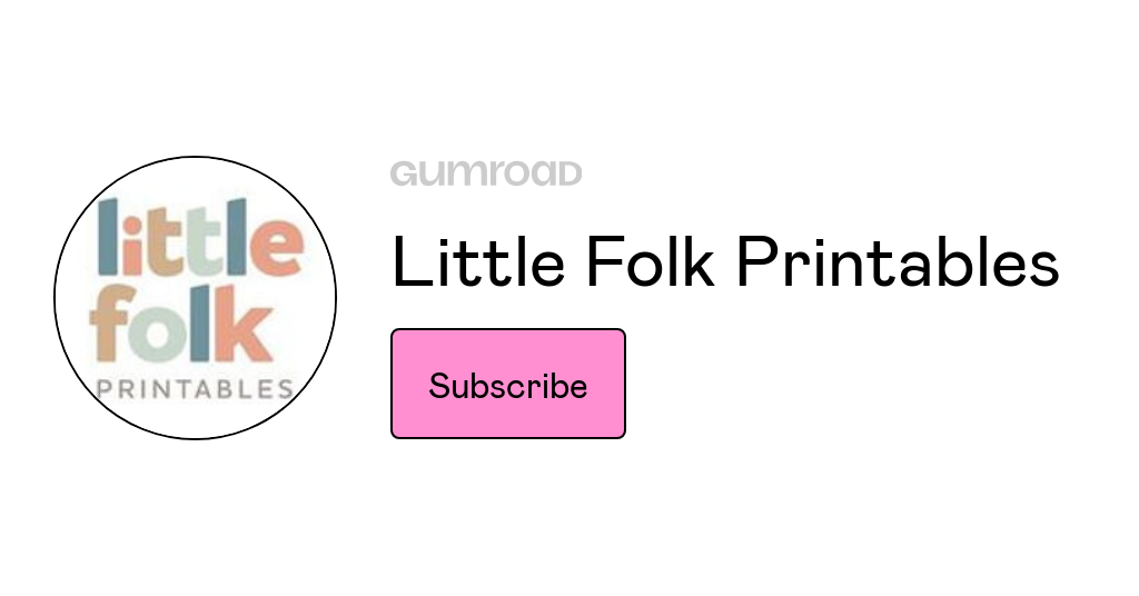 Little Folk Printables