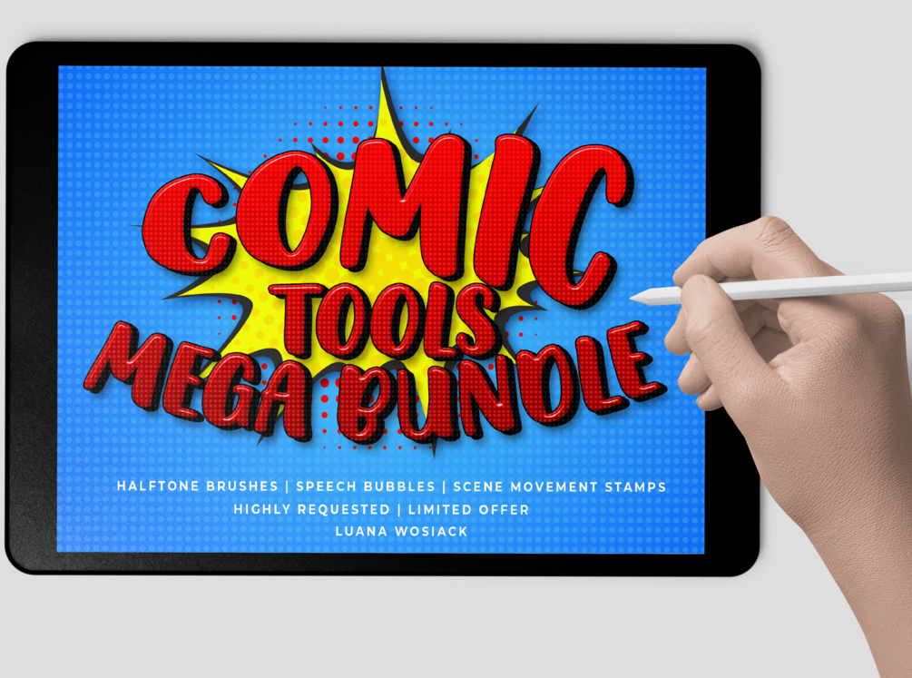 Comic Book Brush Studio for Procreate: 140 Brushes by Babe 🔥