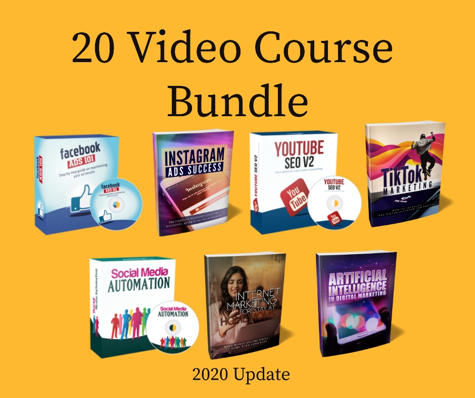 20 Video Courses Bundle With Resell Rights