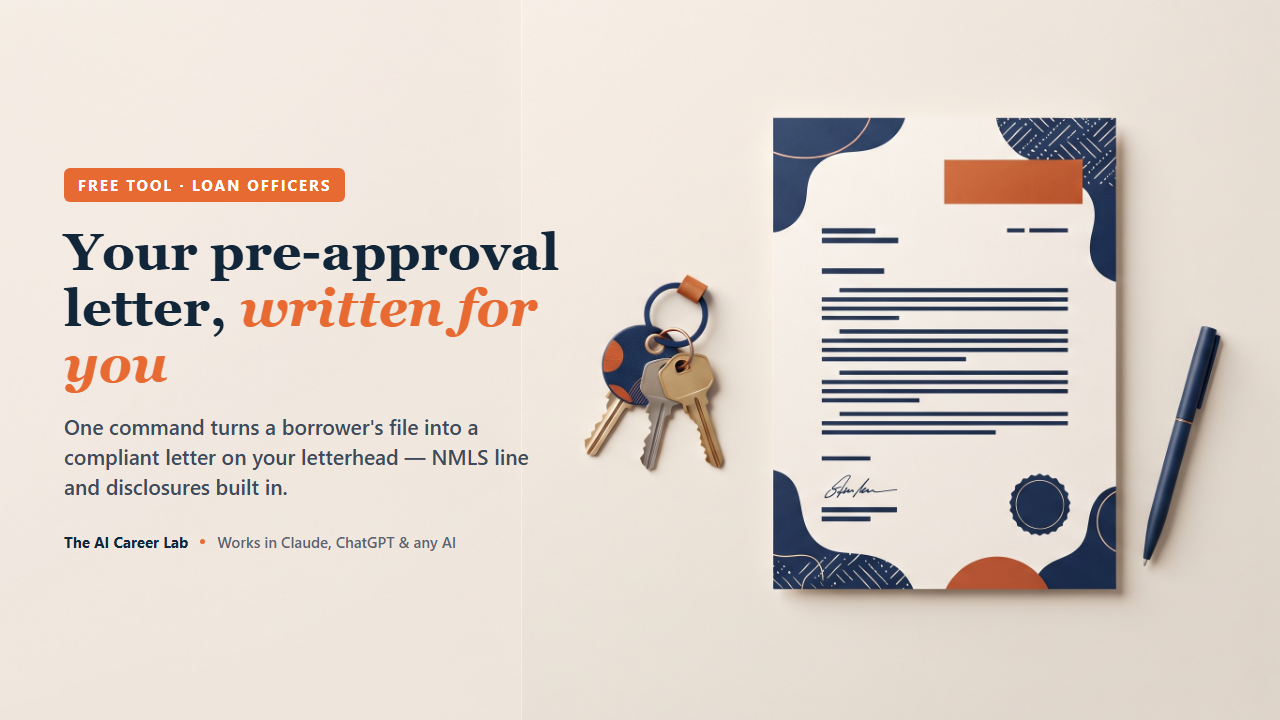 Your pre-approval letter, — what's inside