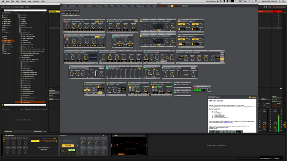 The Model Physical Modeling Synth for OSCiLLOT