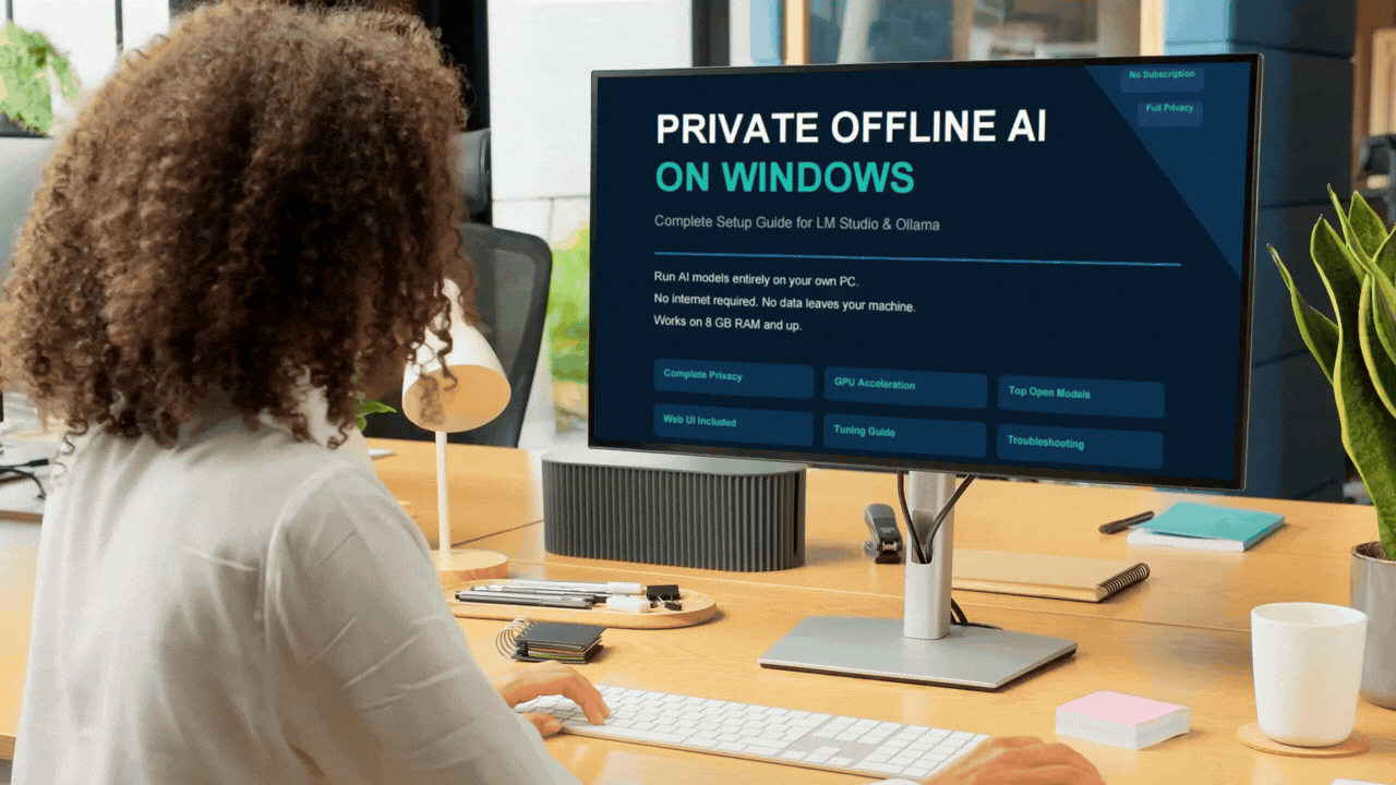 Run AI Locally on Windows — guide cover