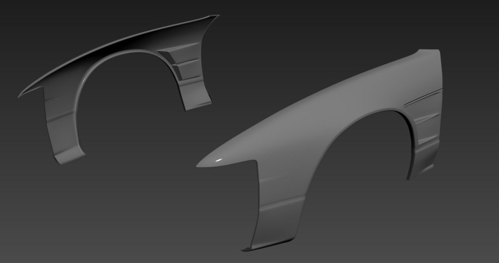 EKRPS13 25MM GT1 FRONT FENDER FOR GT7