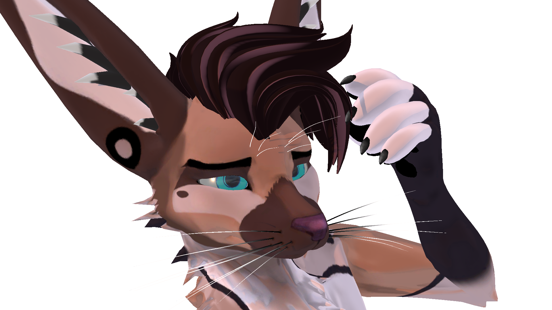 VRCHAT - Furry Deluxe hair | By AidenFur | VRCArena