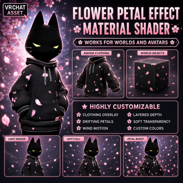 VRChat Flower Petal Effect Material Shader | Worlds & Avatars preview