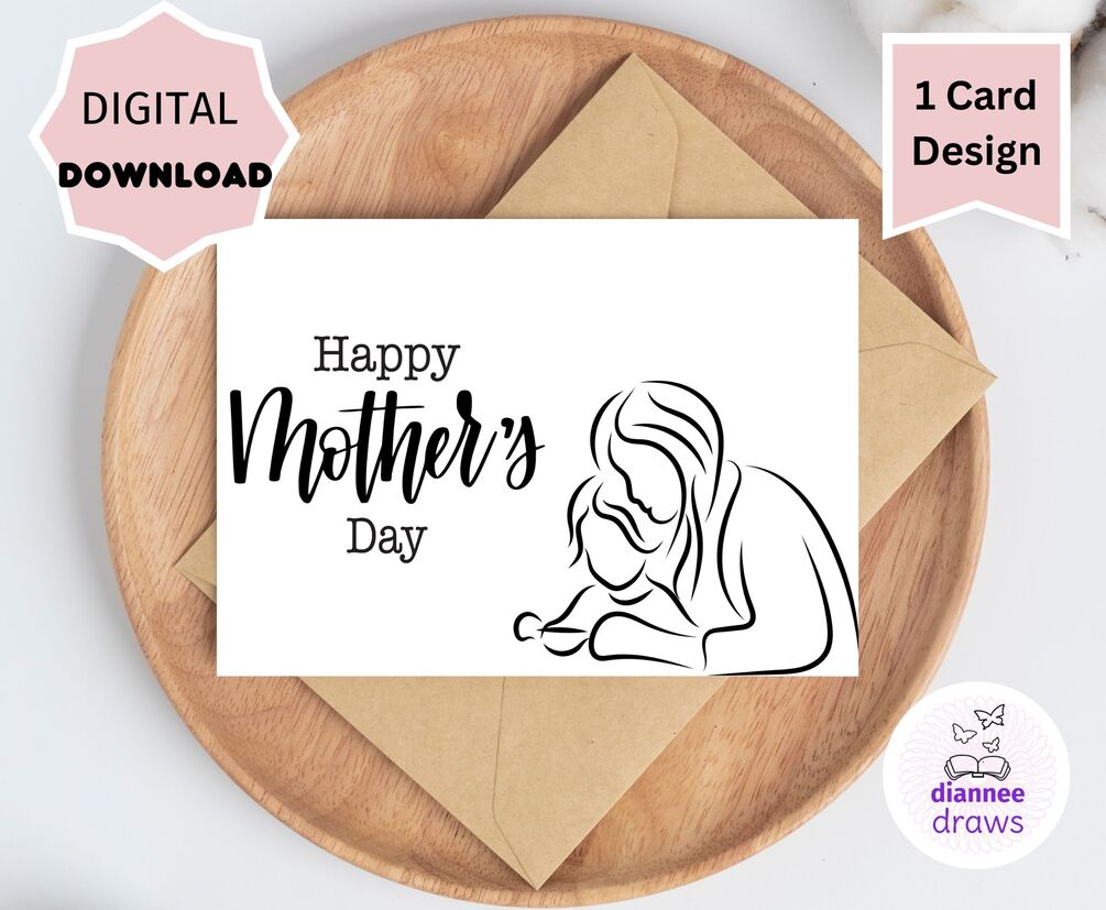 Mother s day card digital download and printable card 5 2024 