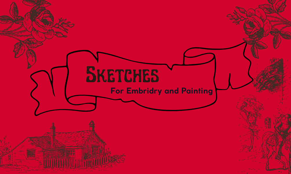 20 Sketches for embroidery and painting