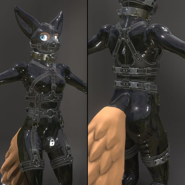 Odo's Foxxo (Male) Leather Harness